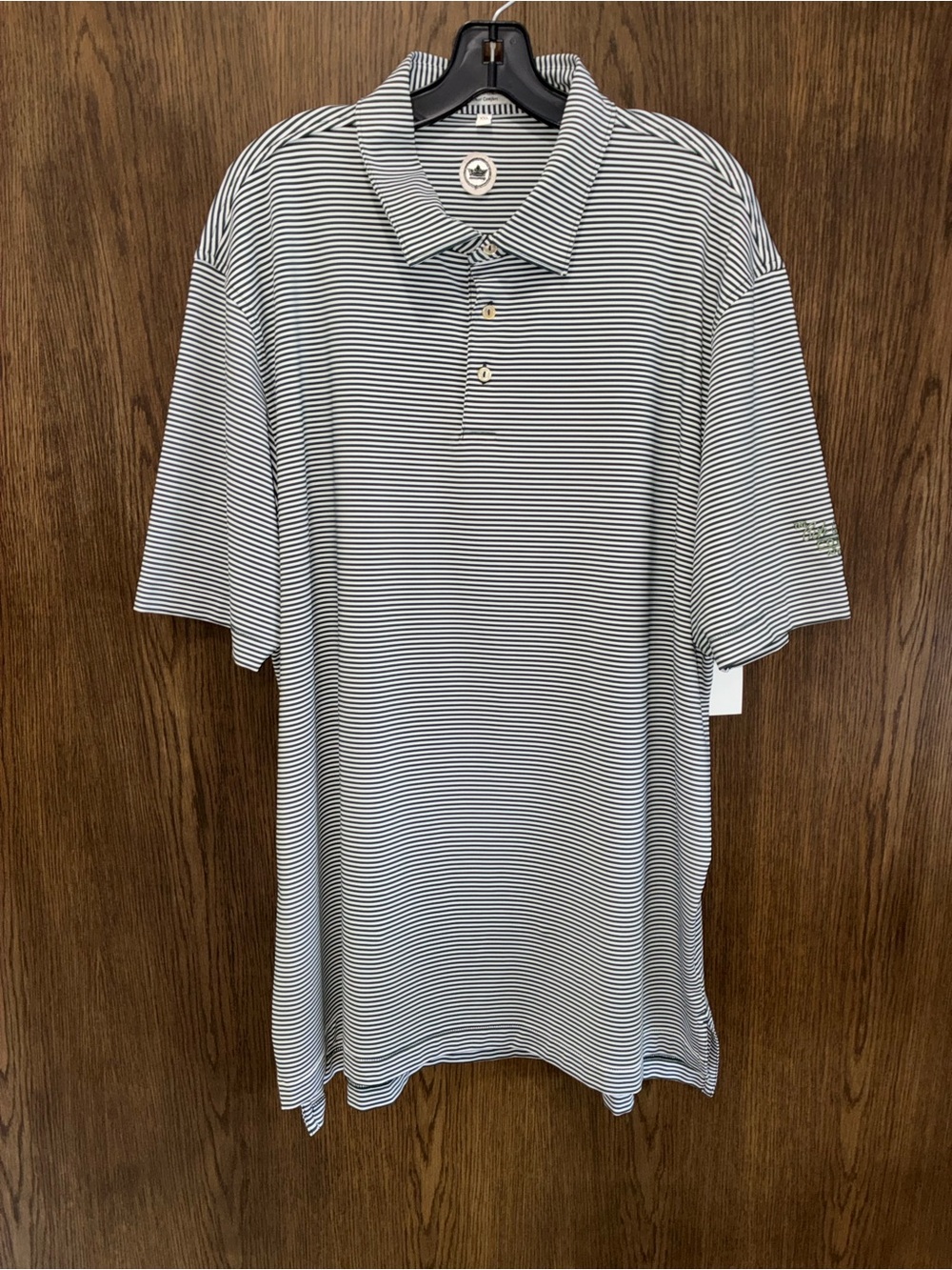 Peter Millar x Pete Dye Crown Striped Golf Polo Size XXL
